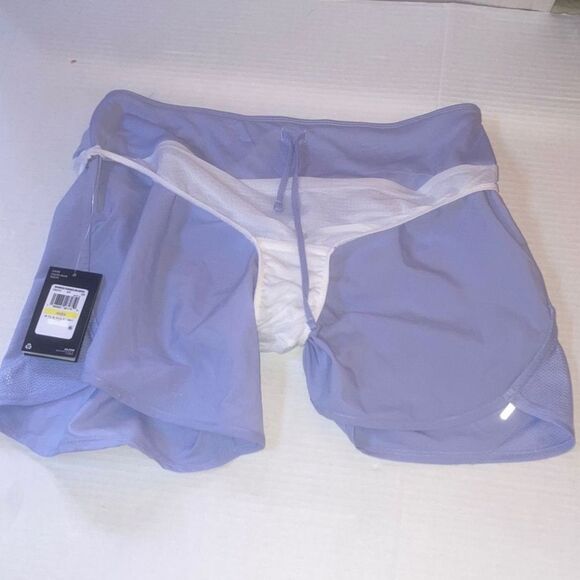 UNDER ARMOUR Fly By Elite 5'' Shorts Lightweight Powder Blue Womens Medium - Picture 10 of 12
